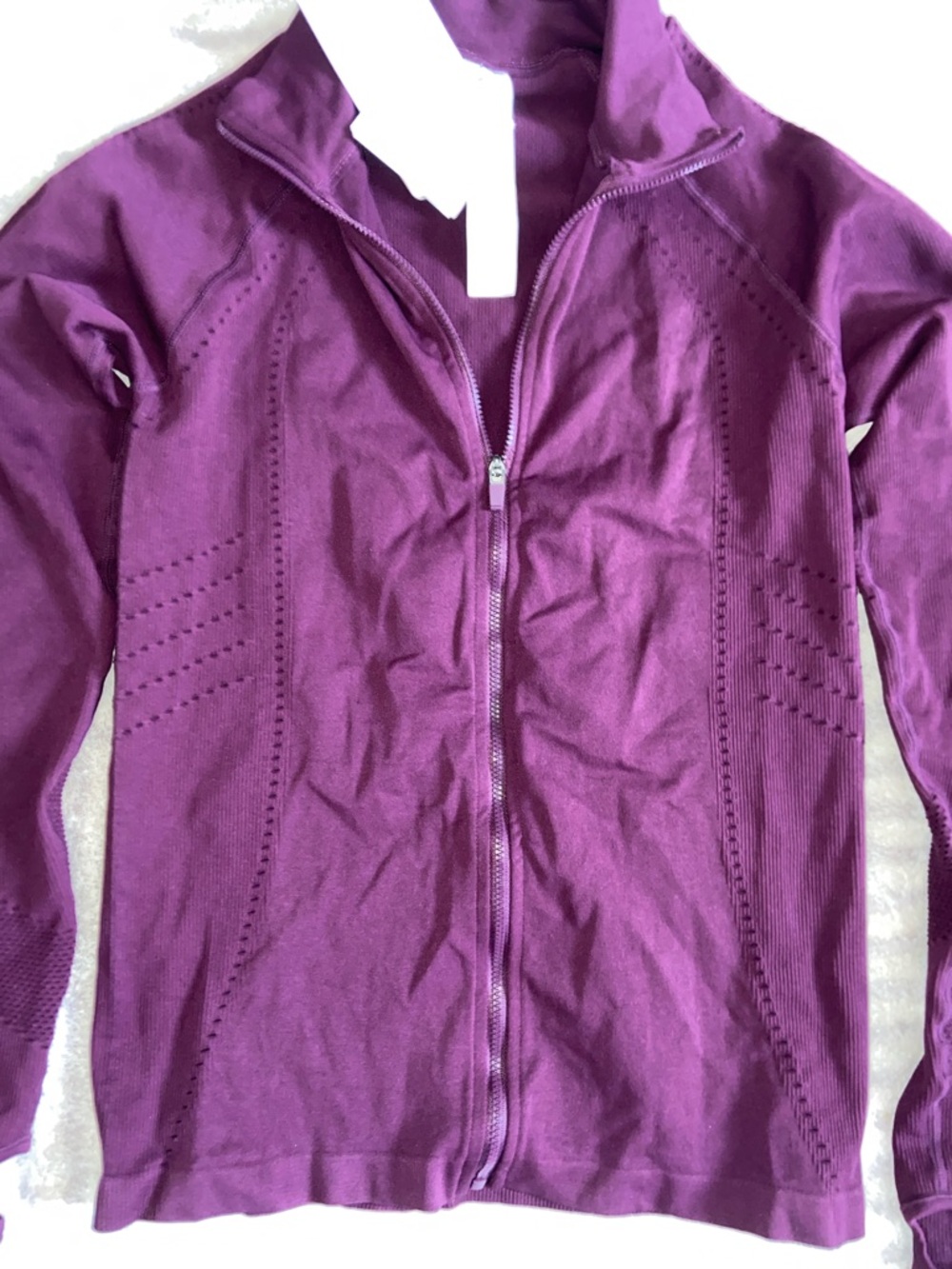 Fabletics Plum Full-Zip Utility Jacket - Picture 4 of 6